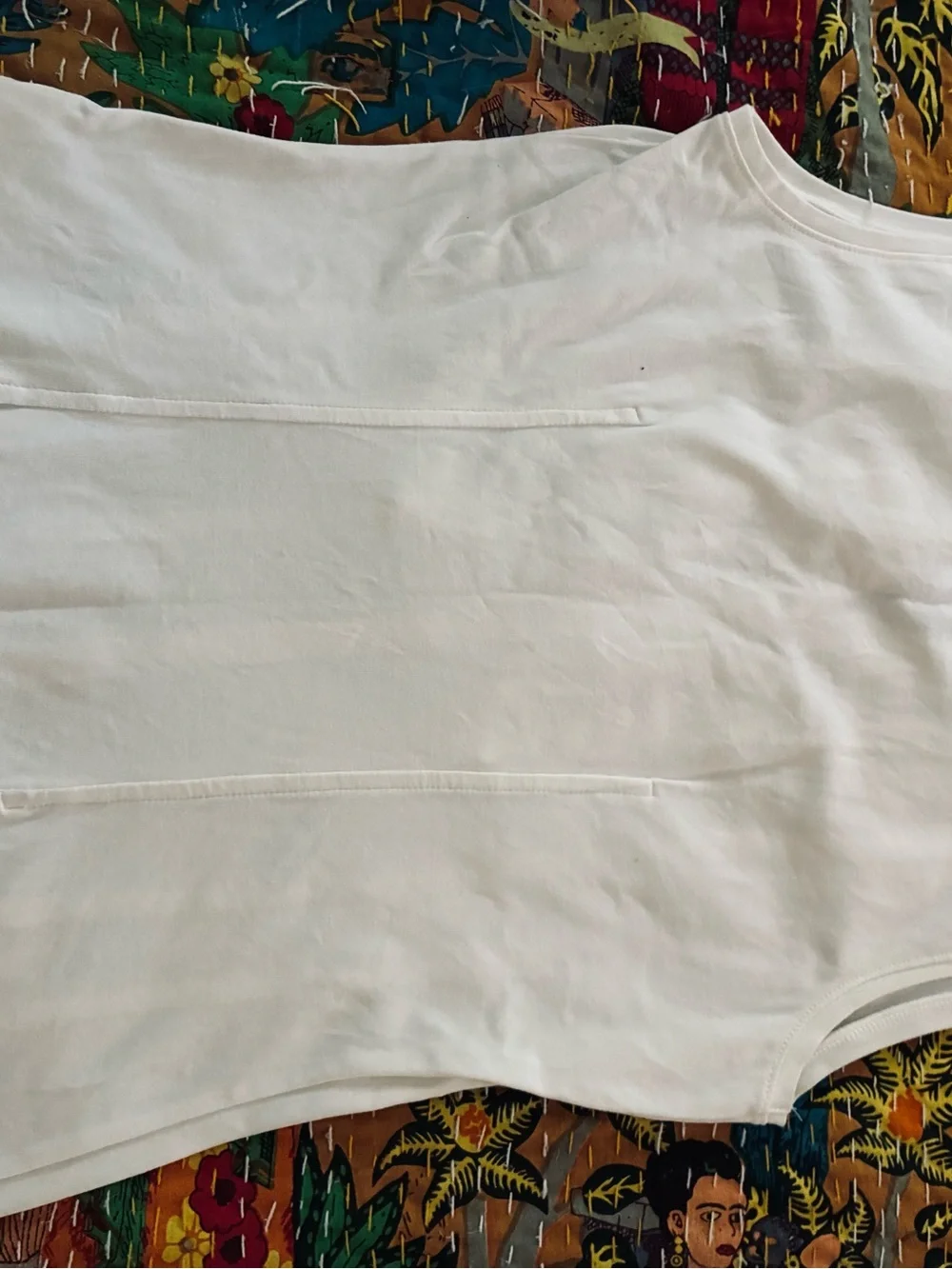 NIC+ZOE White Sleeveless Ruffle-Front Knit Top - Picture 3 of 8